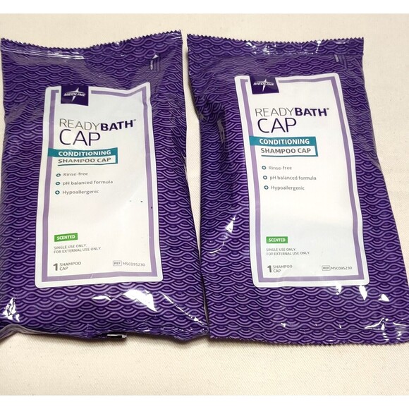 LOT OF 2 Medline ReadyBath Conditioning Shampoo Scented Cap pH balanced Formula - Picture 1 of 4